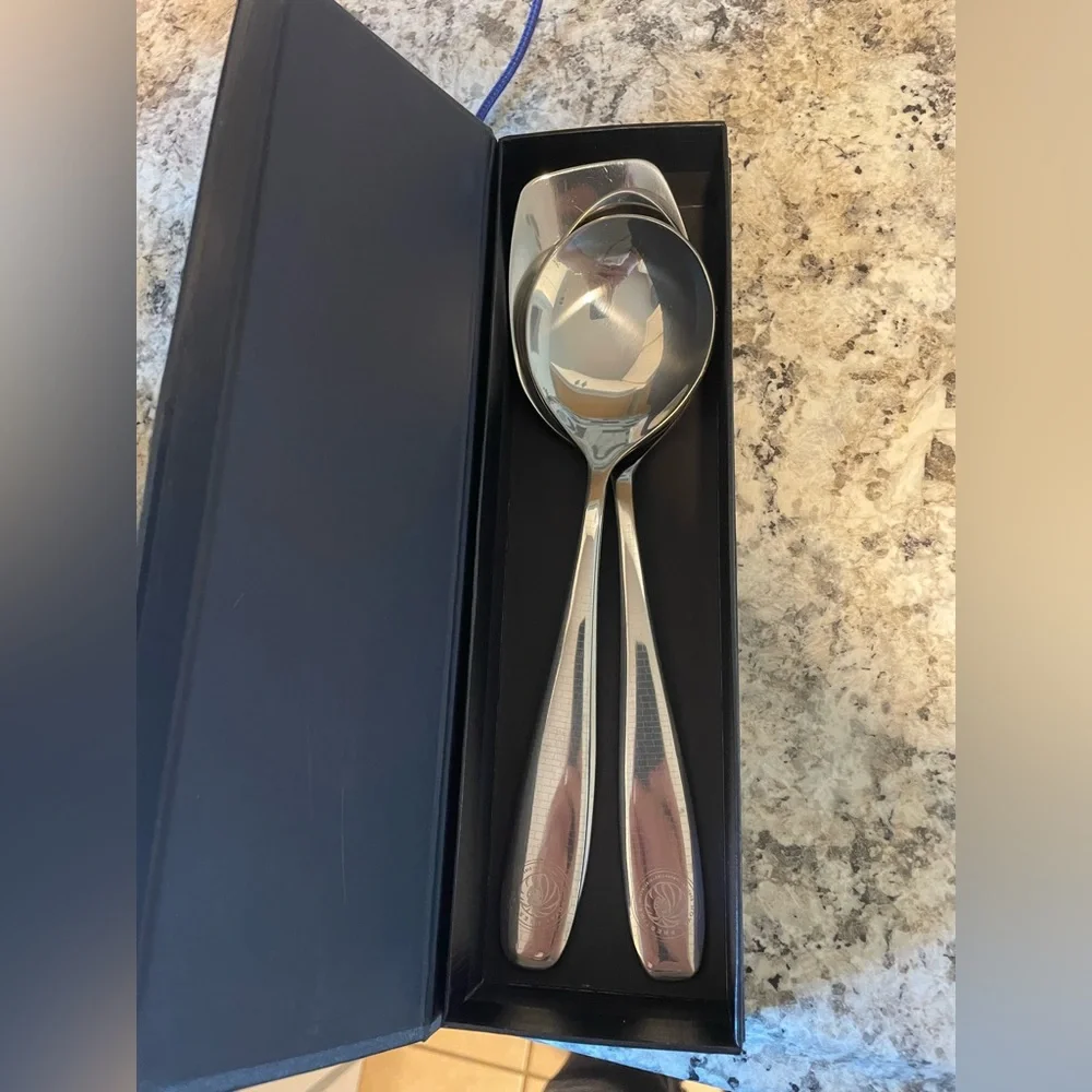 Silver Serving Spoon Set